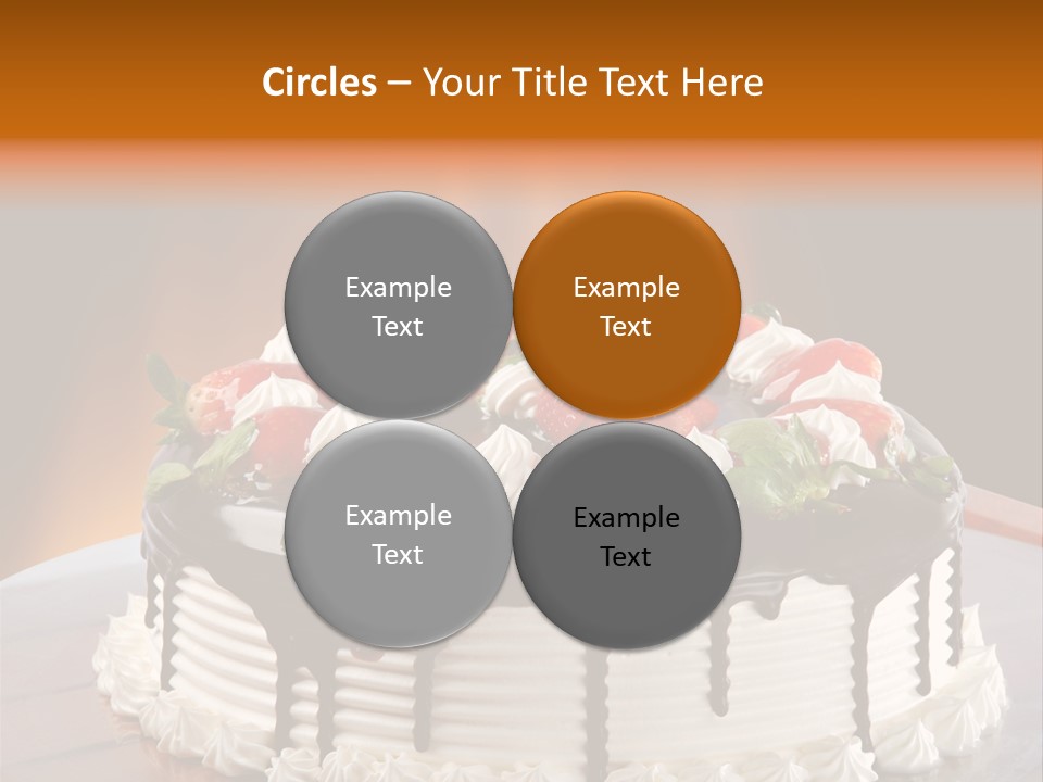 Decoration Cream Background PowerPoint Template