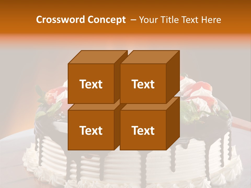 Decoration Cream Background PowerPoint Template