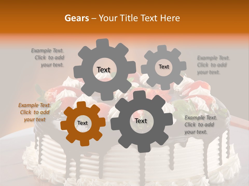 Decoration Cream Background PowerPoint Template