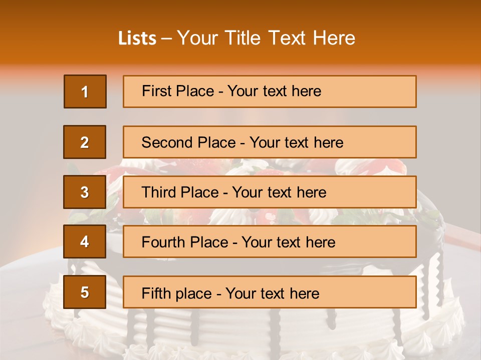 Decoration Cream Background PowerPoint Template