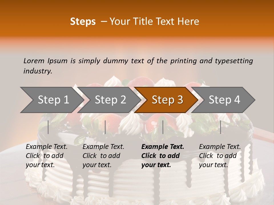 Decoration Cream Background PowerPoint Template