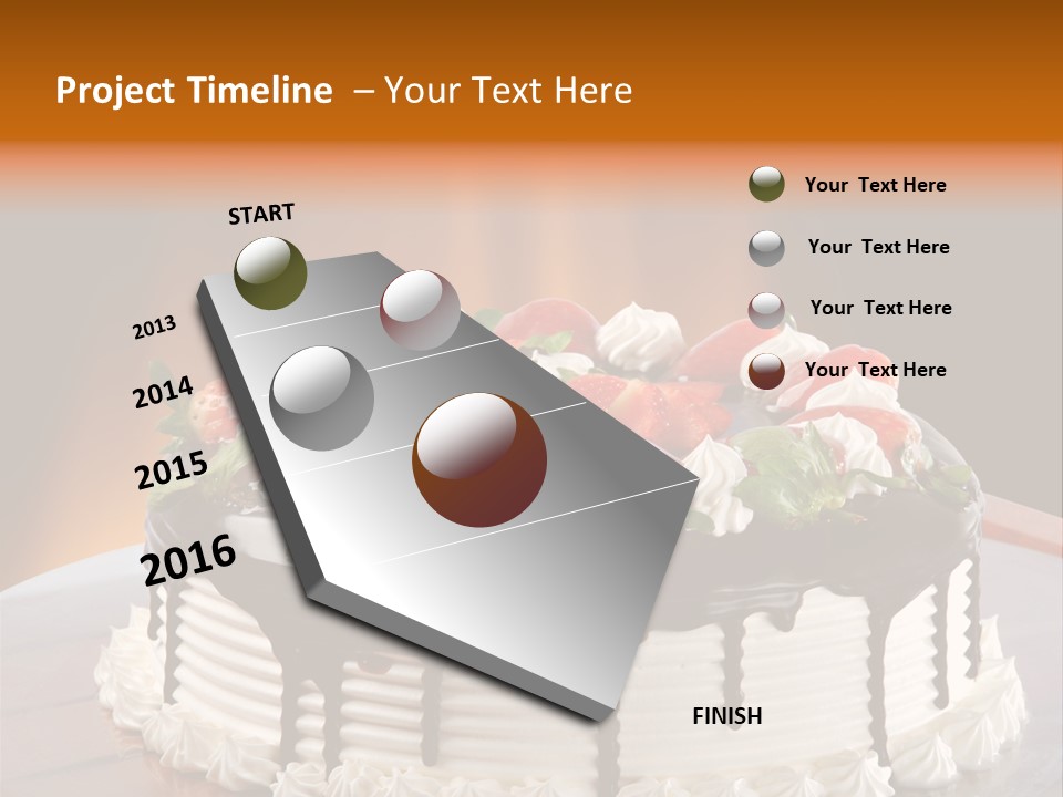 Decoration Cream Background PowerPoint Template