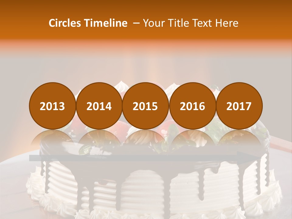 Decoration Cream Background PowerPoint Template