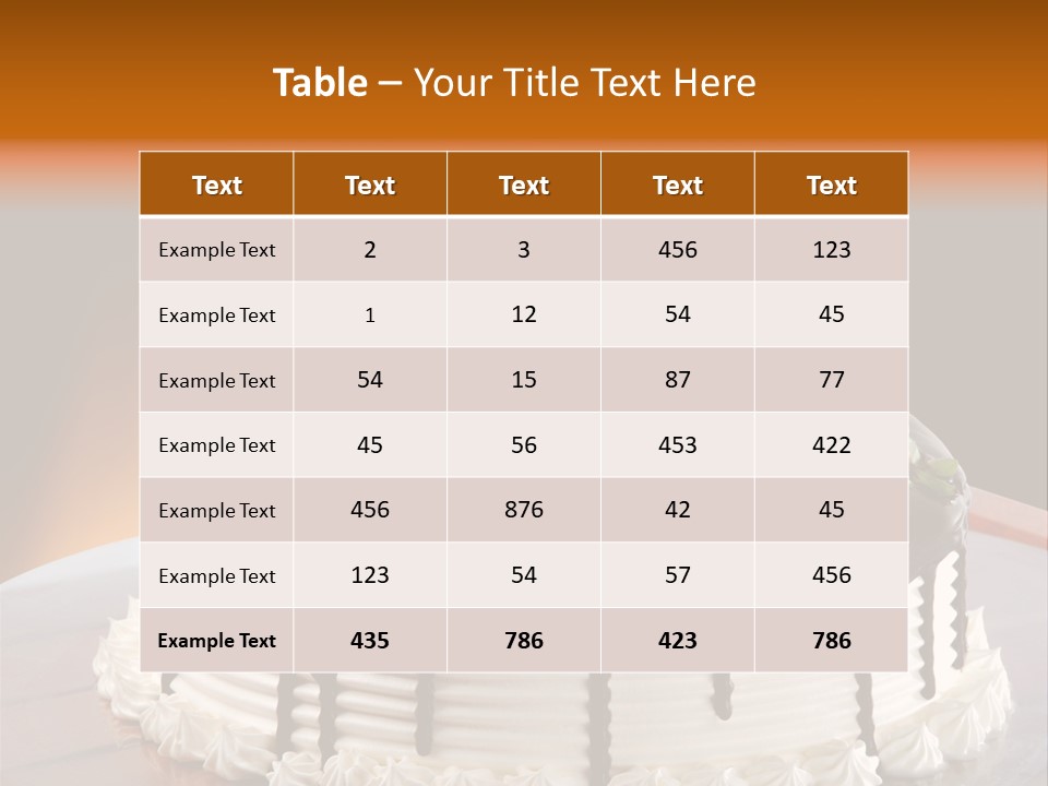 Decoration Cream Background PowerPoint Template