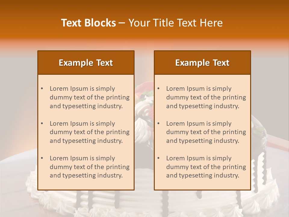 Decoration Cream Background PowerPoint Template