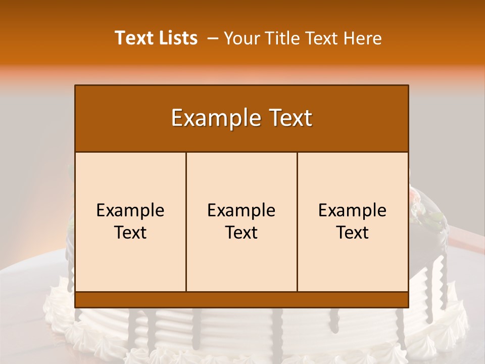 Decoration Cream Background PowerPoint Template
