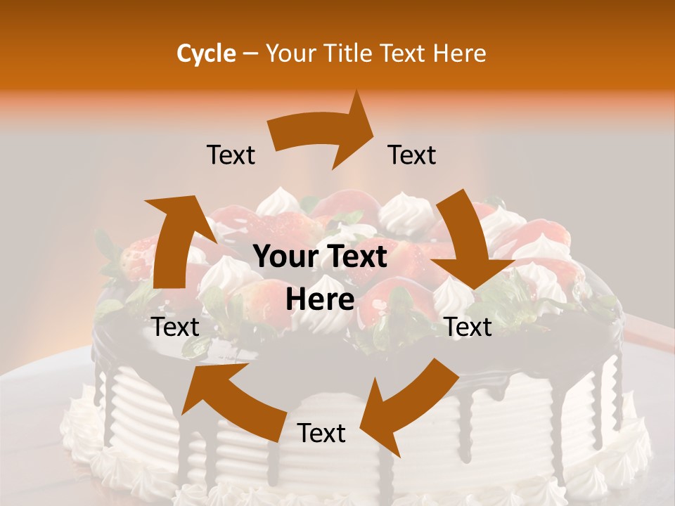 Decoration Cream Background PowerPoint Template