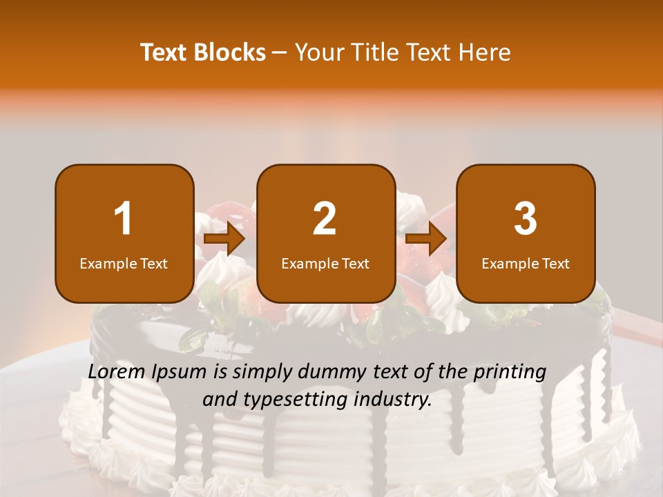 Decoration Cream Background PowerPoint Template