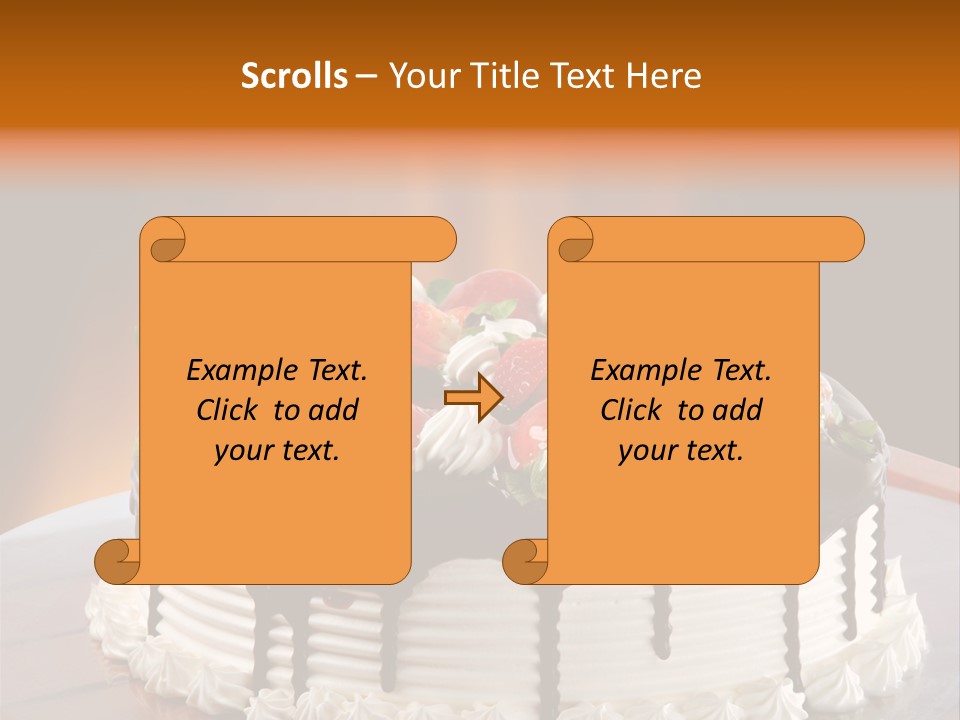 Decoration Cream Background PowerPoint Template