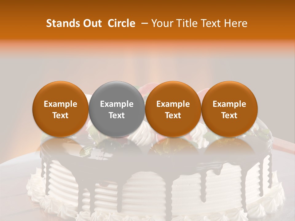 Decoration Cream Background PowerPoint Template