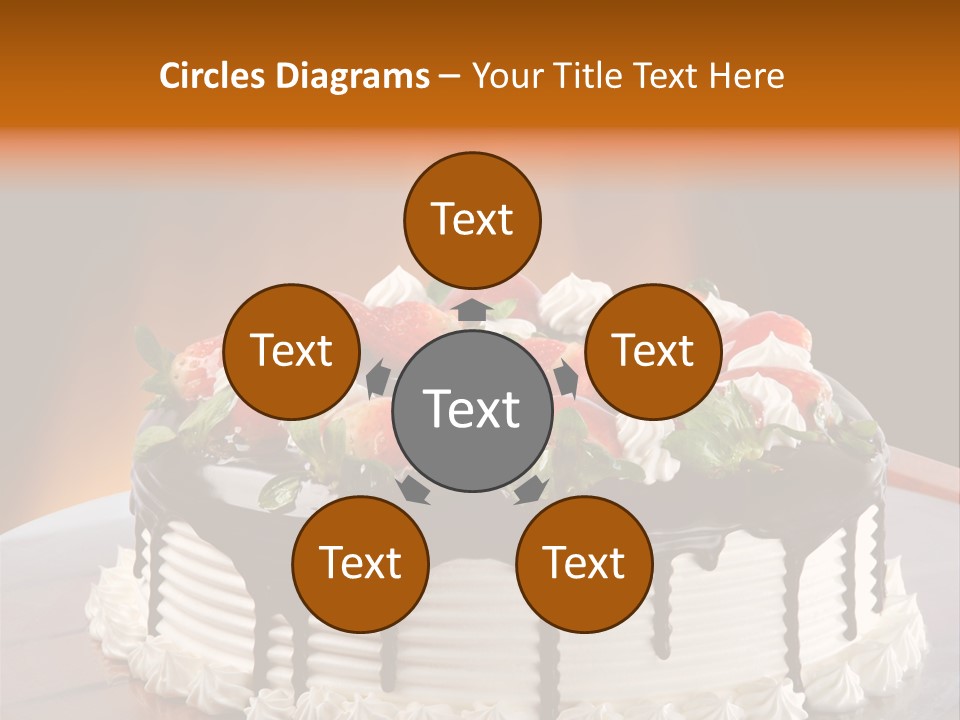 Decoration Cream Background PowerPoint Template