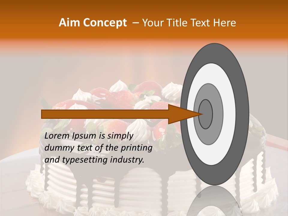 Decoration Cream Background PowerPoint Template