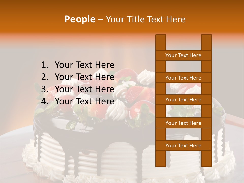 Decoration Cream Background PowerPoint Template