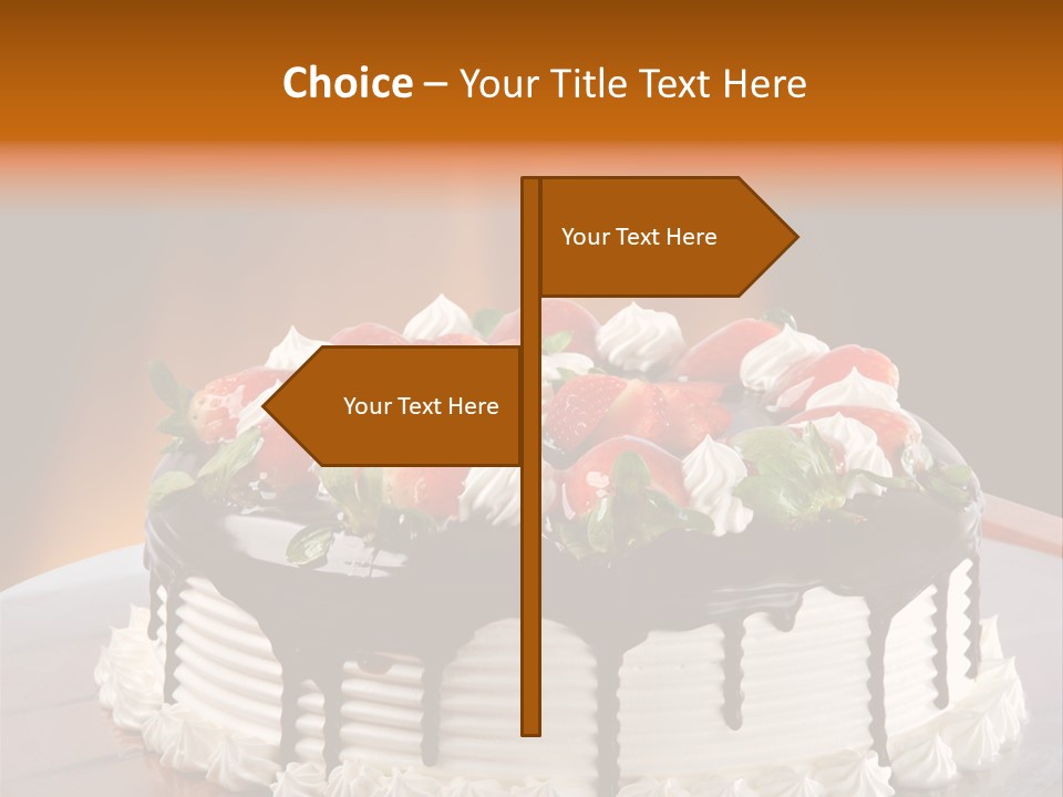 Decoration Cream Background PowerPoint Template