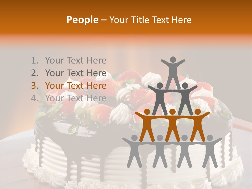 Decoration Cream Background PowerPoint Template