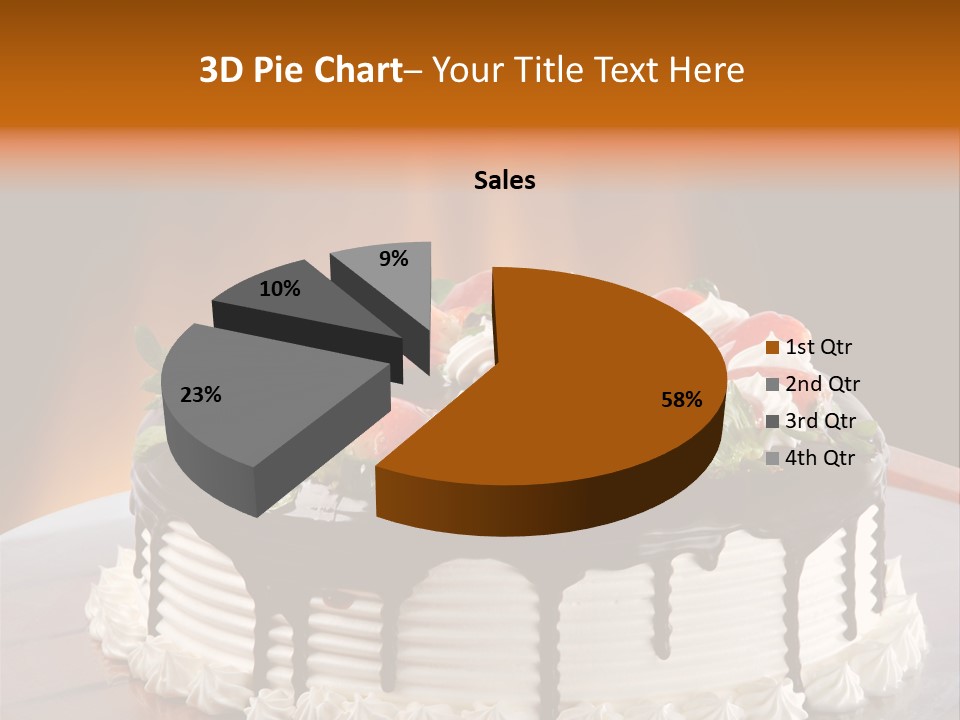 Decoration Cream Background PowerPoint Template