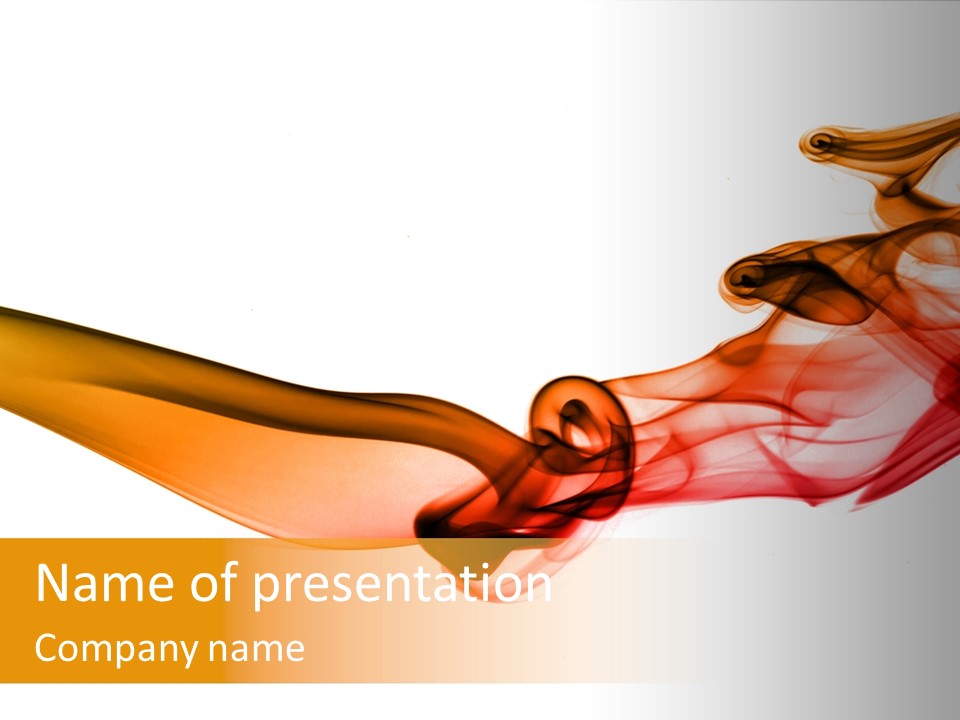 Contemplation Curve Fire PowerPoint Template