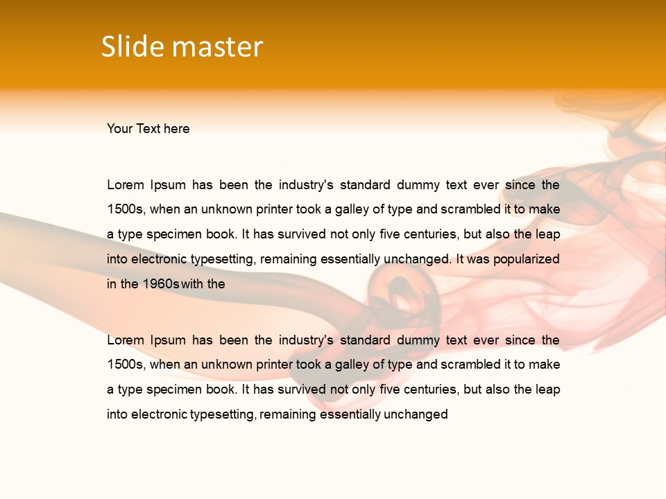 Contemplation Curve Fire PowerPoint Template