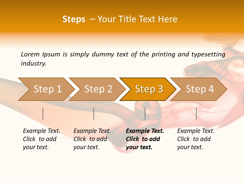 Contemplation Curve Fire PowerPoint Template