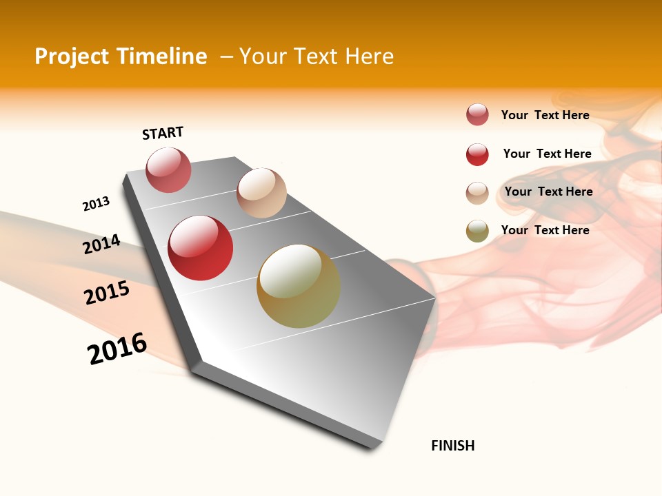 Contemplation Curve Fire PowerPoint Template