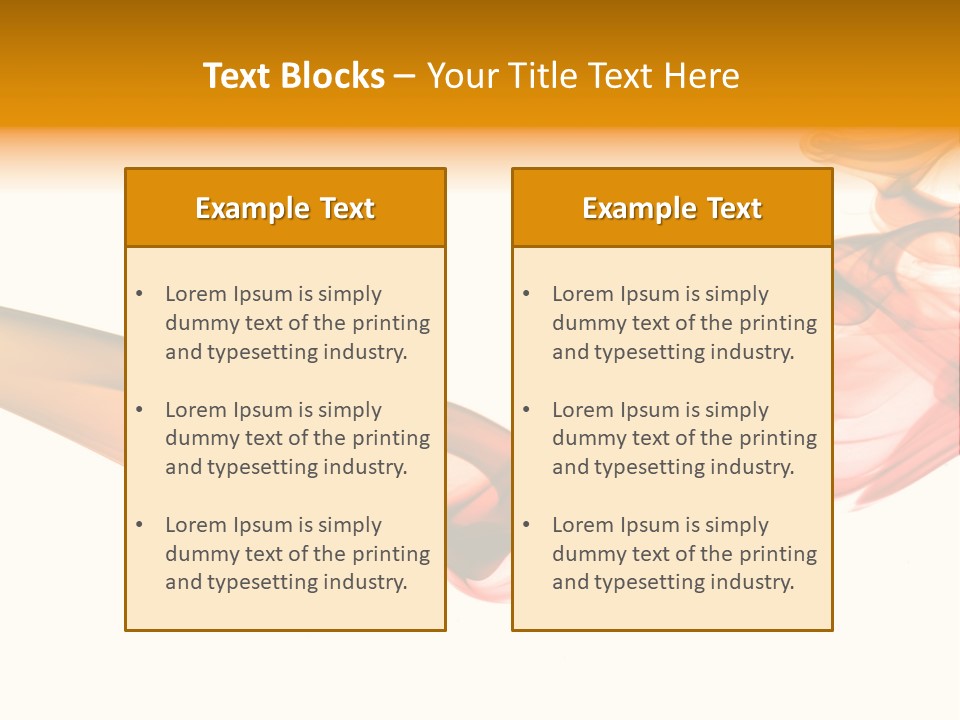 Contemplation Curve Fire PowerPoint Template