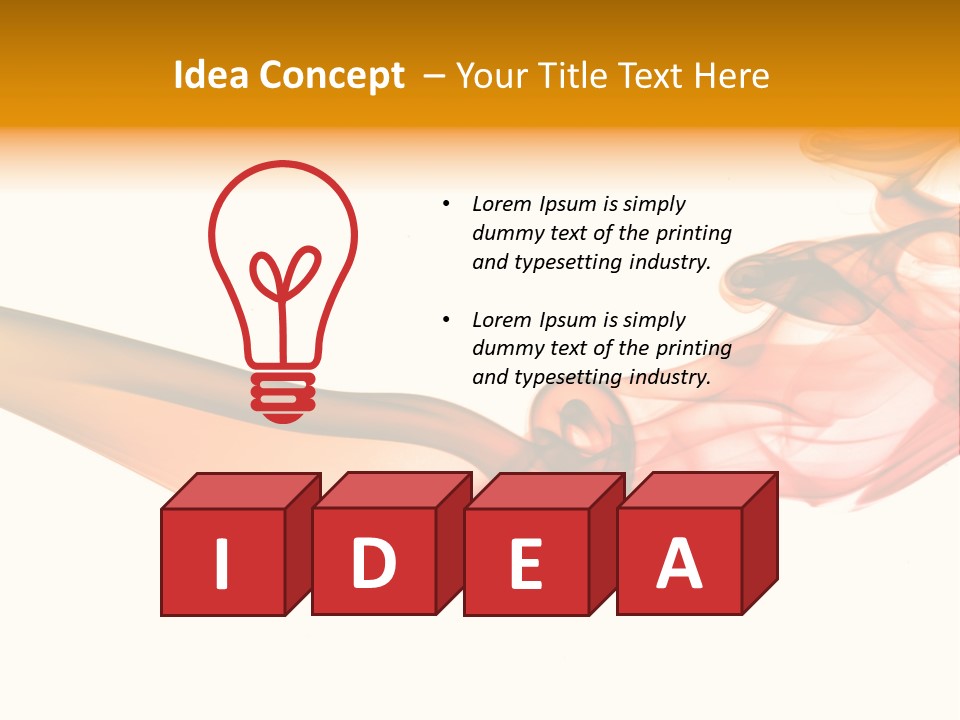 Contemplation Curve Fire PowerPoint Template