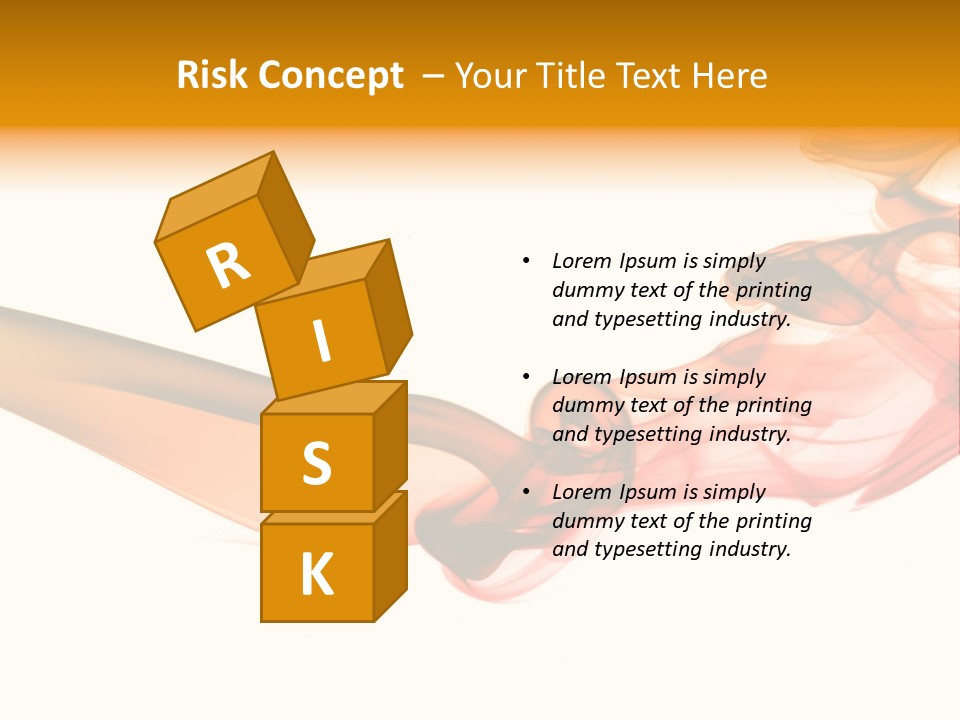 Contemplation Curve Fire PowerPoint Template
