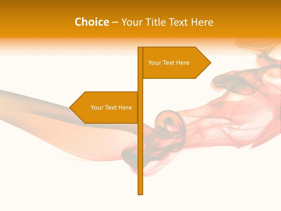 Contemplation Curve Fire PowerPoint Template