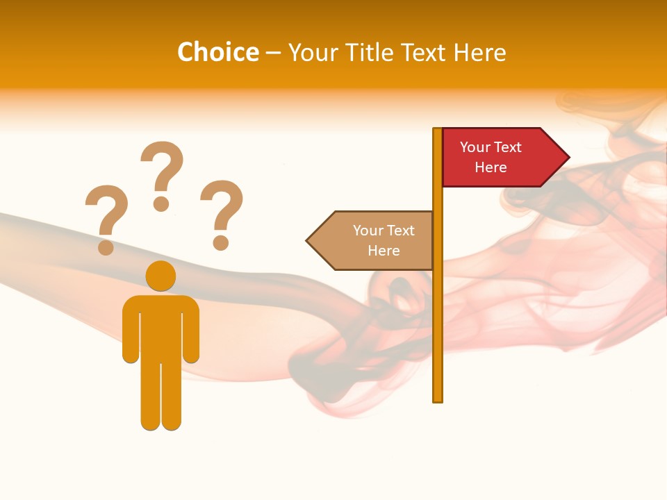 Contemplation Curve Fire PowerPoint Template