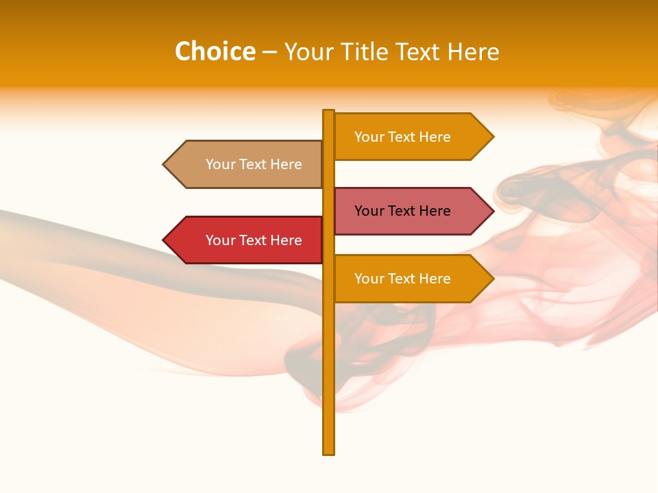 Contemplation Curve Fire PowerPoint Template