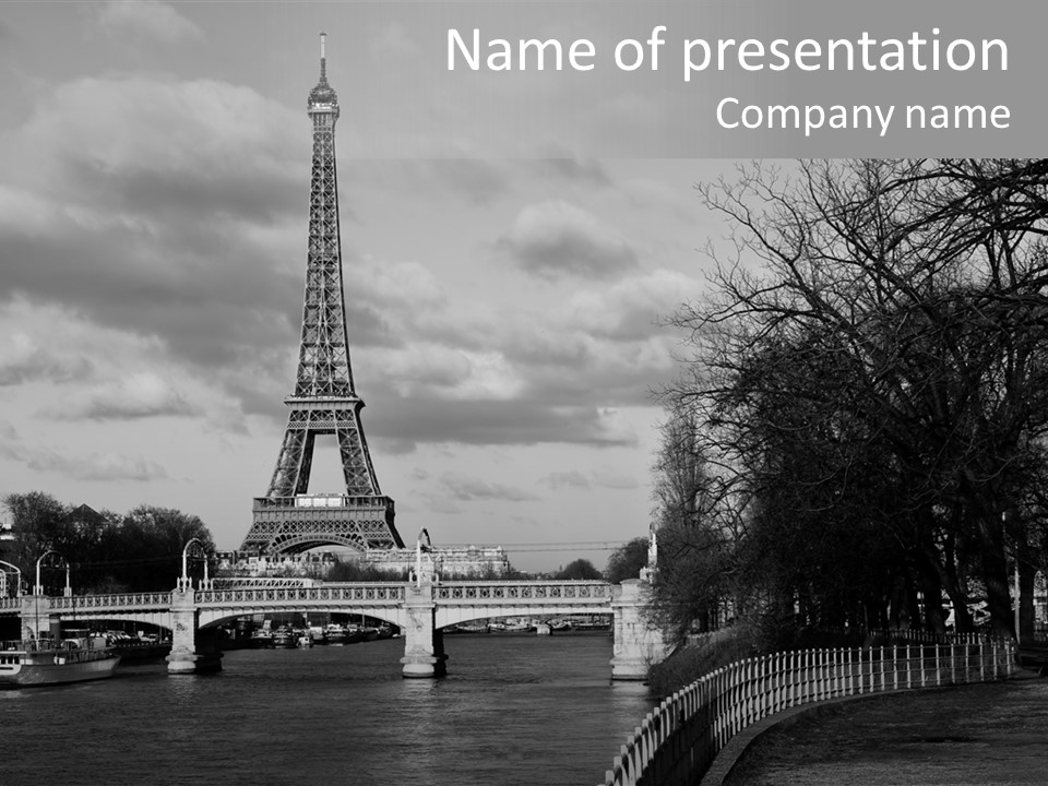 Architecture Europe France PowerPoint Template