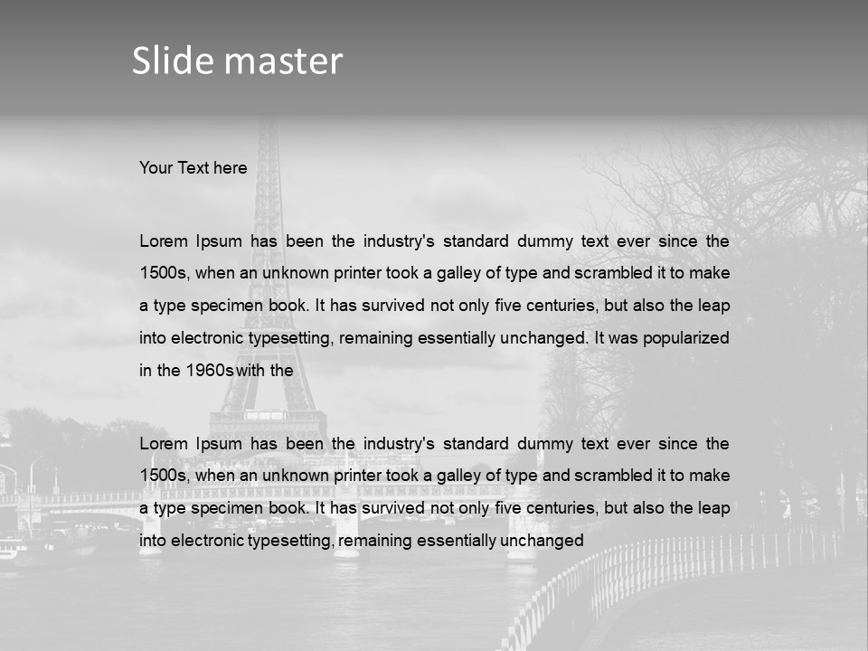 Architecture Europe France PowerPoint Template