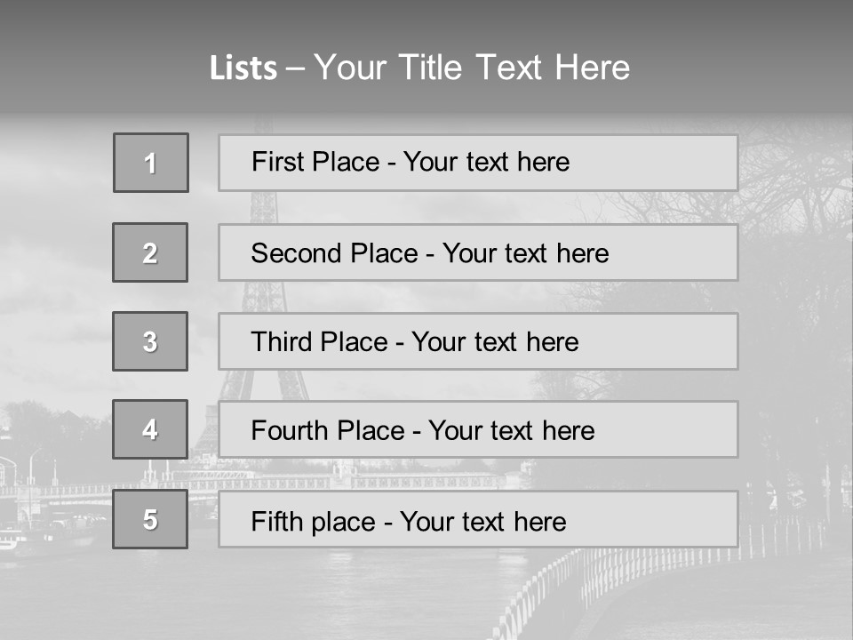 Architecture Europe France PowerPoint Template