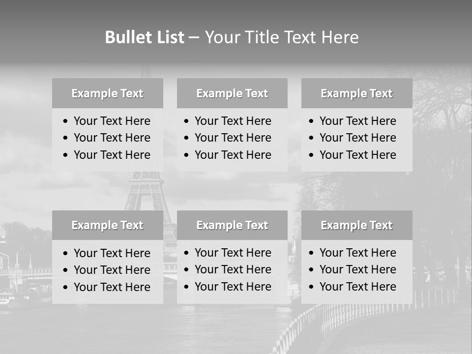 Architecture Europe France PowerPoint Template
