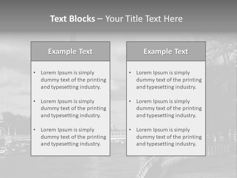 Architecture Europe France PowerPoint Template