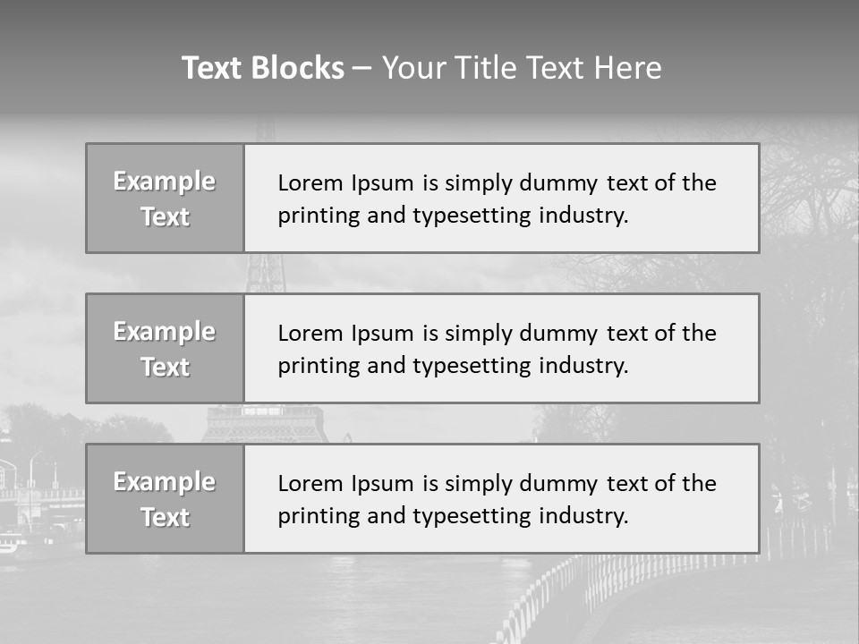 Architecture Europe France PowerPoint Template