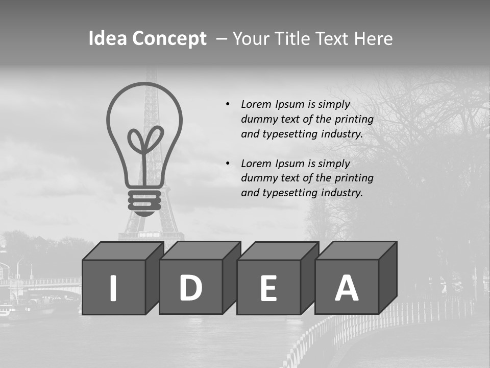 Architecture Europe France PowerPoint Template