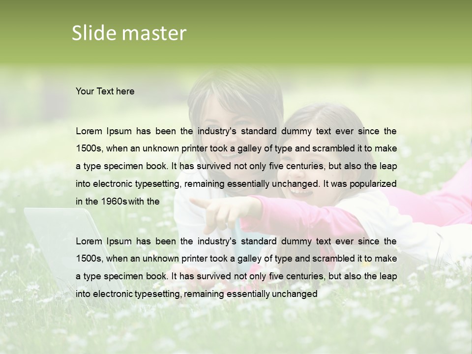 Erotic Beauty Blonde PowerPoint Template