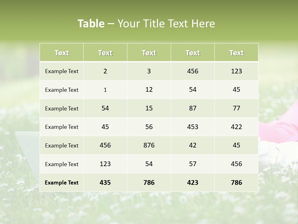 Erotic Beauty Blonde PowerPoint Template