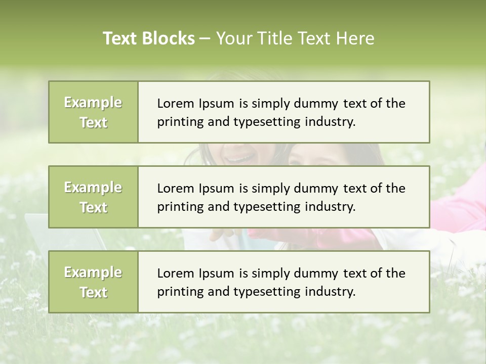 Erotic Beauty Blonde PowerPoint Template