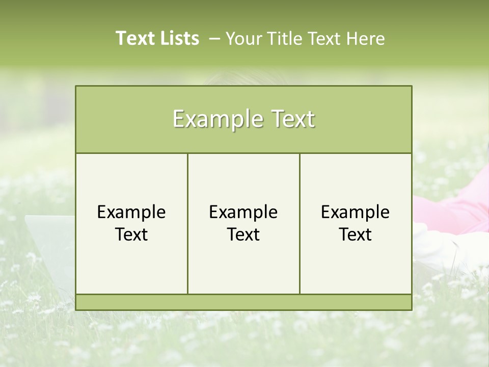 Erotic Beauty Blonde PowerPoint Template