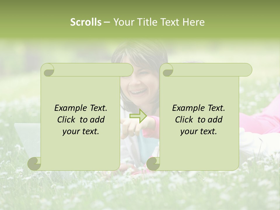 Erotic Beauty Blonde PowerPoint Template