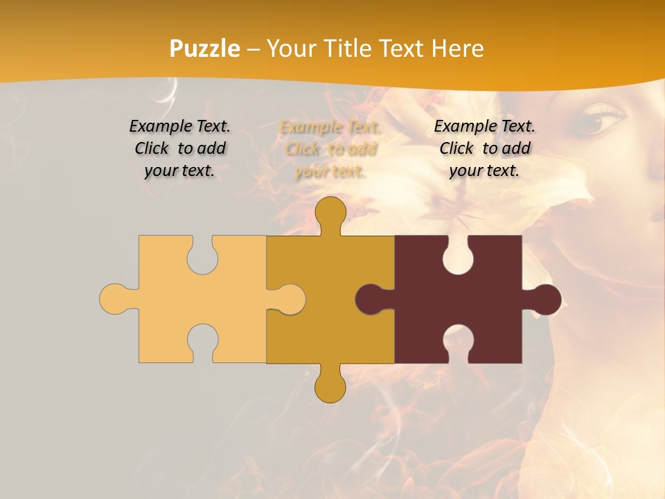 Face Red Fashion PowerPoint Template