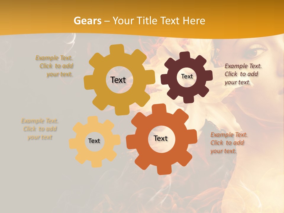 Face Red Fashion PowerPoint Template