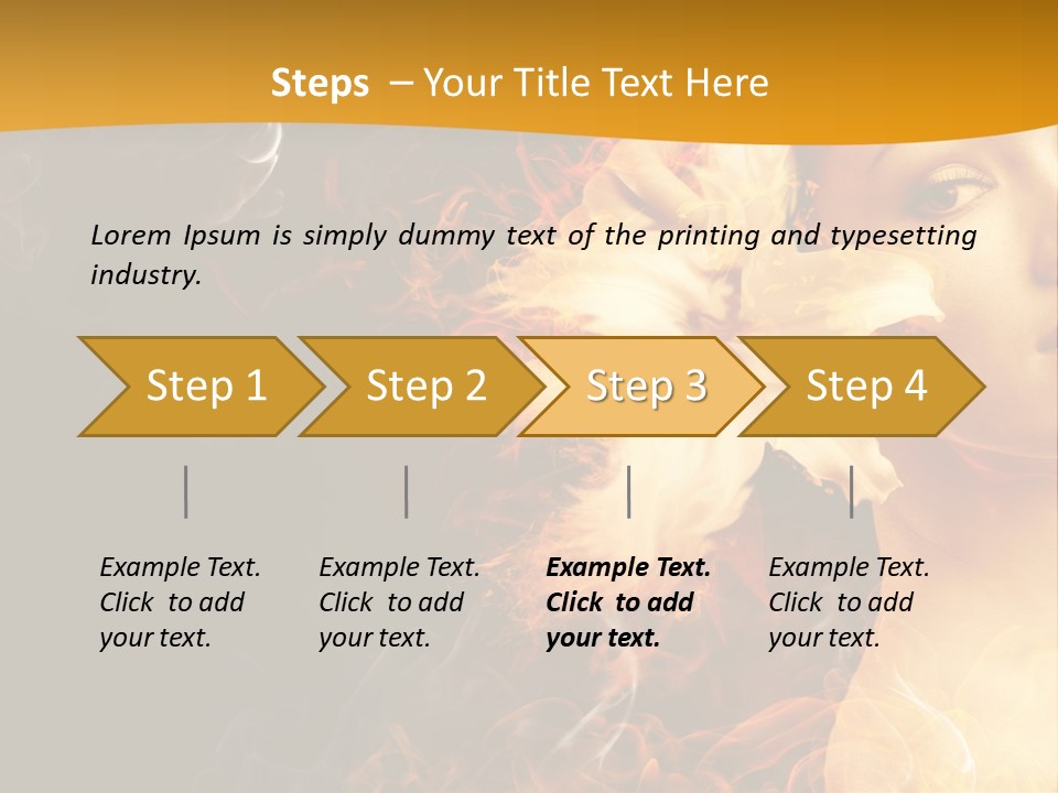 Face Red Fashion PowerPoint Template