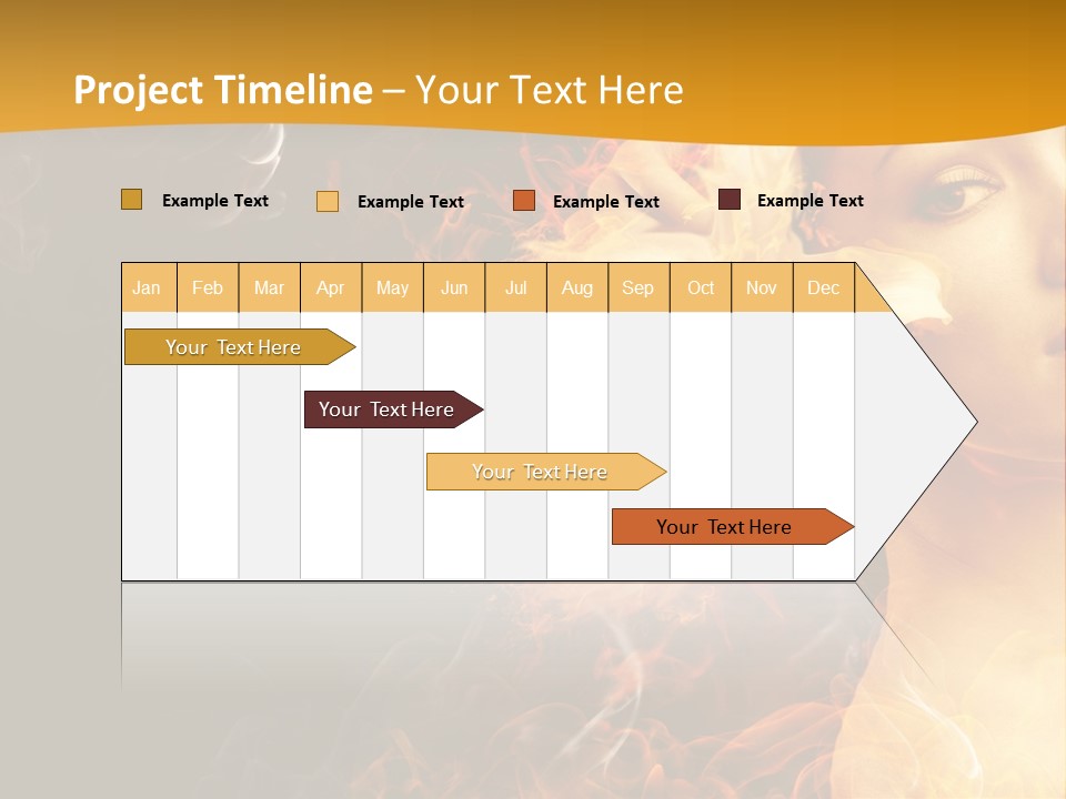 Face Red Fashion PowerPoint Template