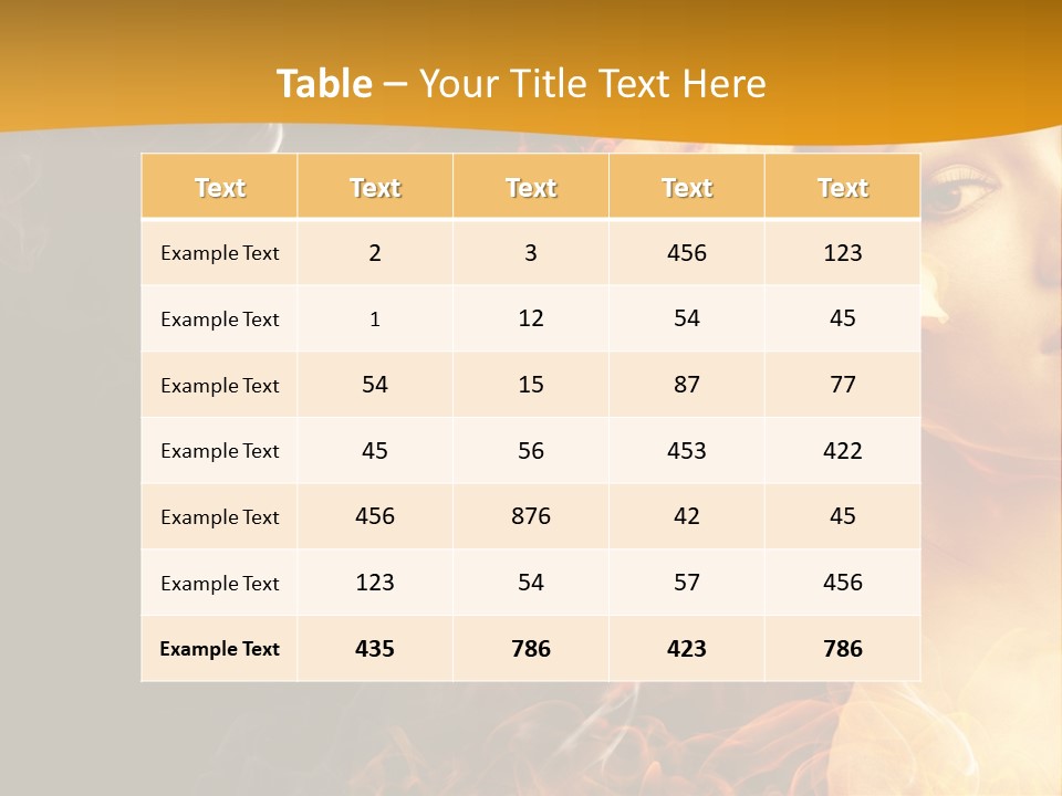 Face Red Fashion PowerPoint Template