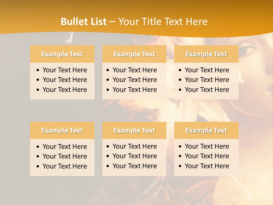 Face Red Fashion PowerPoint Template