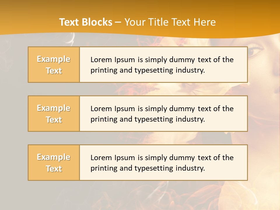 Face Red Fashion PowerPoint Template