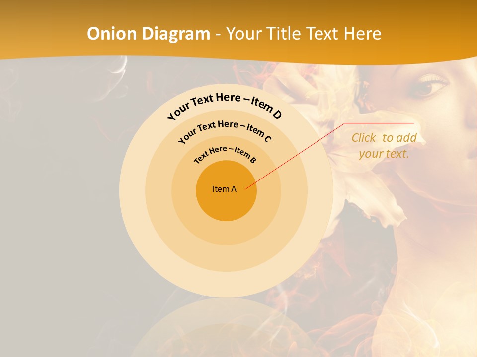 Face Red Fashion PowerPoint Template